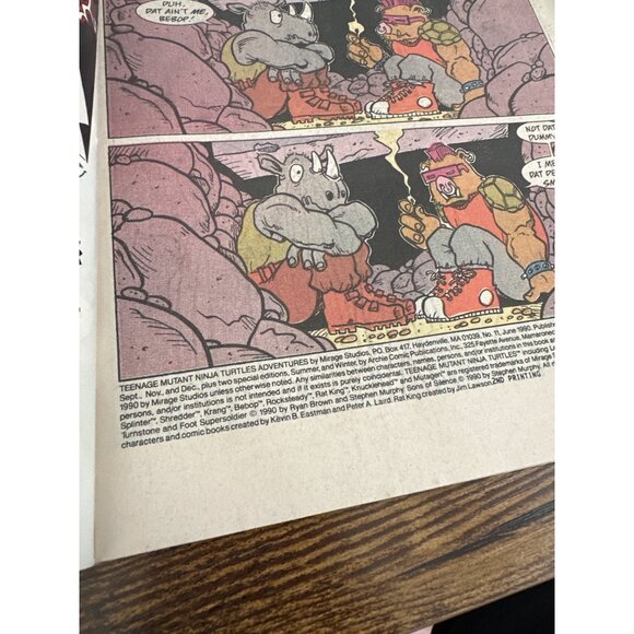 Archie Series Teenage Mutant Ninja Turtles Comic #11 June 1990 Adventure Series - Picture 5 of 6